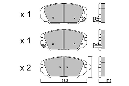 AISIN BPHY-1010 Bremsbeläge, Set of 4 von Aisin