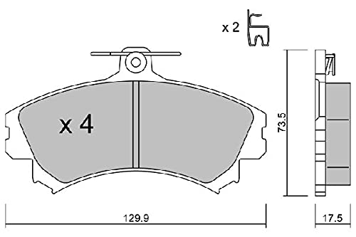 AISIN BPMI-1003 Bremsbeläge AISIN BPMI-1003 Bremsbeläge von AISIN