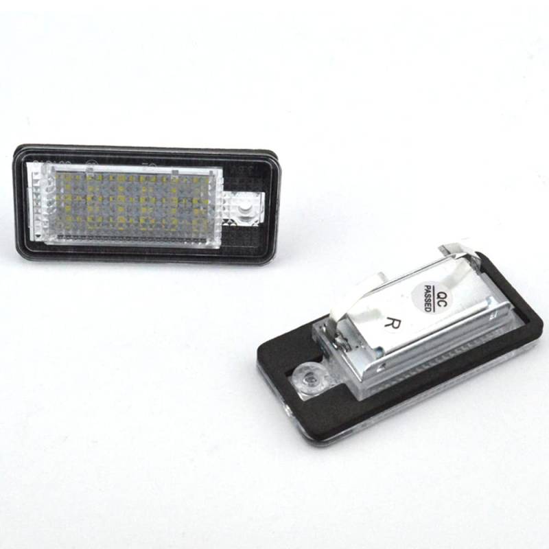 Aiyomi 2-Teilige LED Kennzeichenbeleuchtung, 18 SMD Nummernschildbeleuchtung Hinten für Au-di A3 S3 A4 S4 A6 S6 A8 Q7 von Aiyomi
