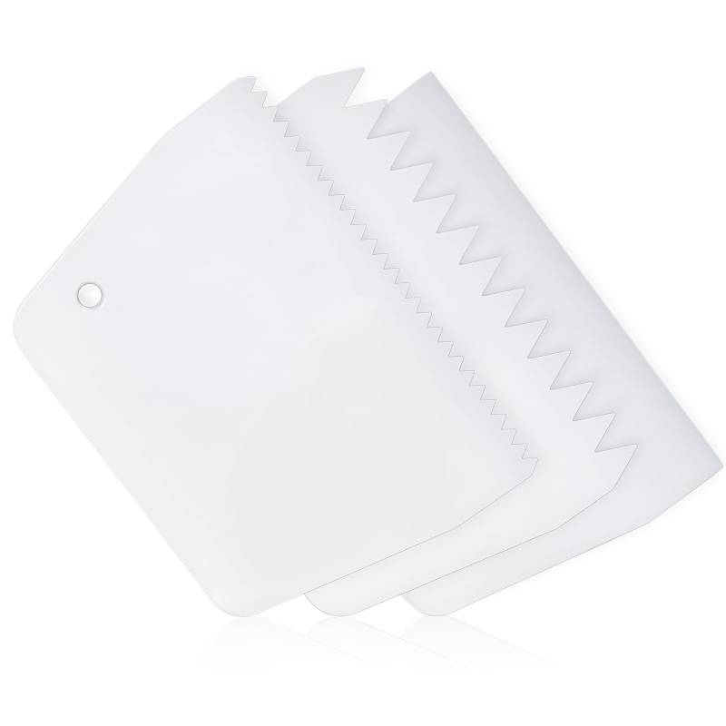 Aiyorse 6 Stück Zahnspachtel Kleberspachtel Kunststoff Zahnspachtel Leimspachtel Wiederverwendbarer Für Fliesen-Zahnspachtel 0,5"/1" Zahnung,Verteiler für Hartholzböden zum Auftragen Von Klebstoff von Aiyorse