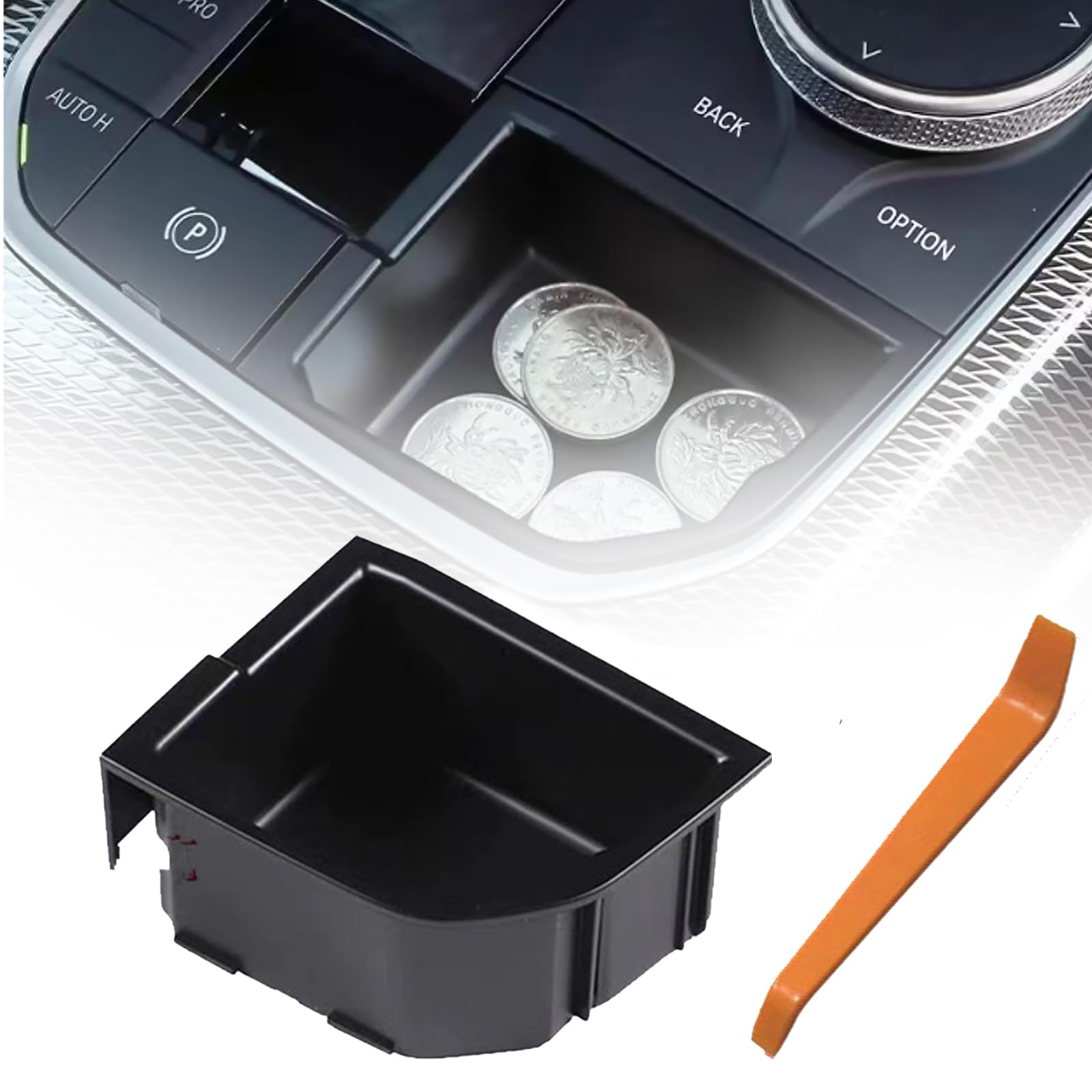 Aiyraa Mittelkonsole Organizer Kompatibel mit BMW 1er 3er 4er X3 X4 X5 X6 X7 F40 F44 G20 G21 G22 G23 G24 G26 G01 G02 G07 G80 G82 I4 I3 2023 2024, Mittelkonsole Aufbewahrungsbox von Aiyraa