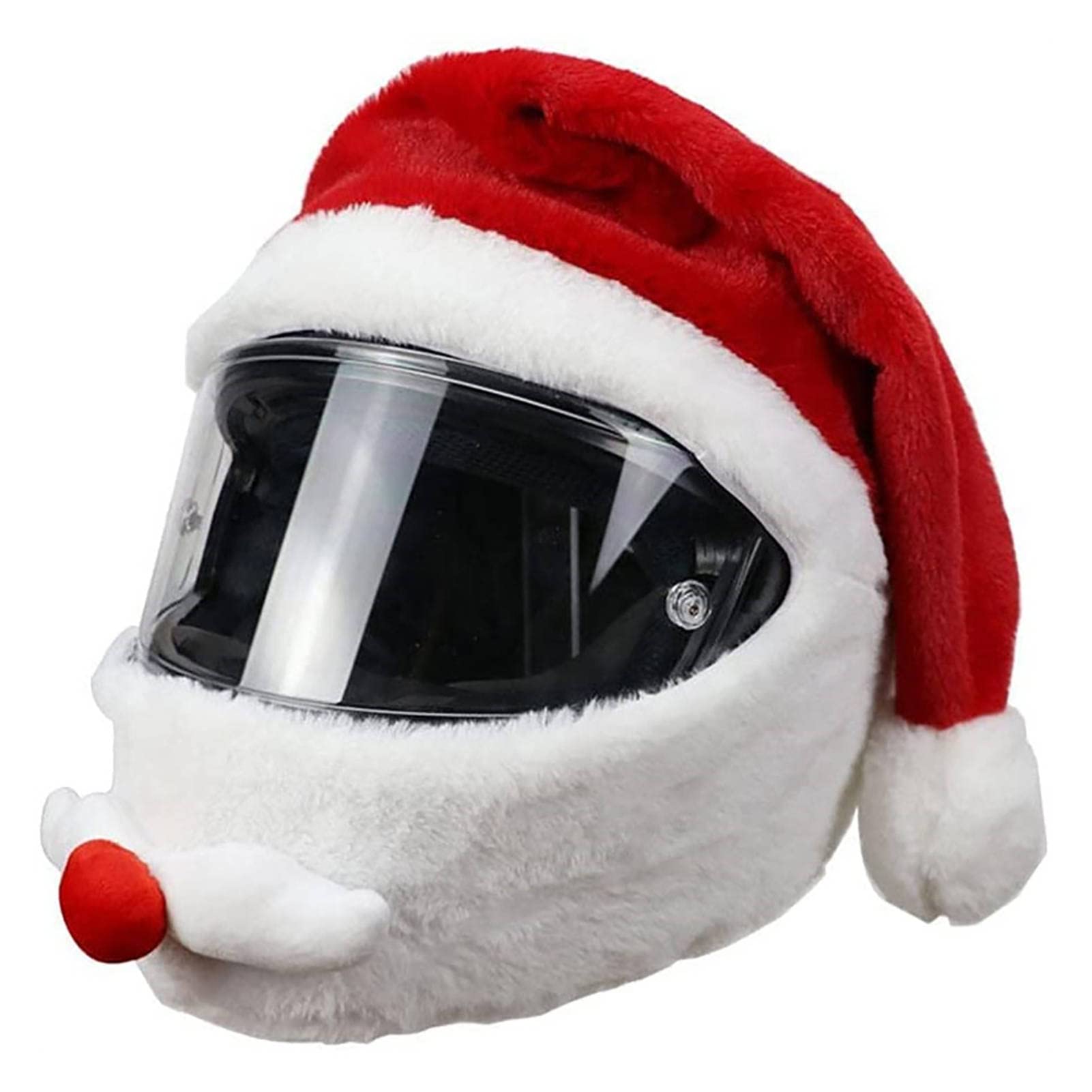 Weihnachten Helmbezug Helle Farben Und Spezielle Form Motorradhut Lustig Flauschig Für Motorradliebhaber, Motorradhelm Überzüge Motorcycle Helmet Cover Für Dekoration von Aizuoni