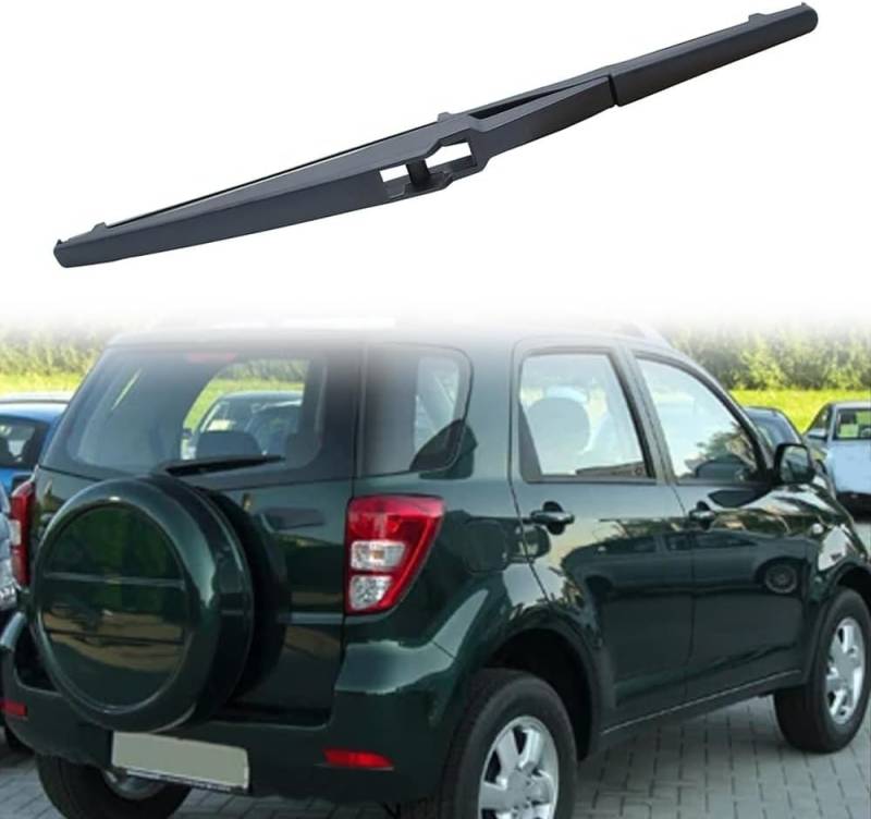 Scheibenwischer Hinten Ersatz, Hinterer Wischerblatt Wischerarm Geeignet für Daihatsu Terios J200 F700 2006-2017, Scheibenwischer Wischer Set von AjaxCat