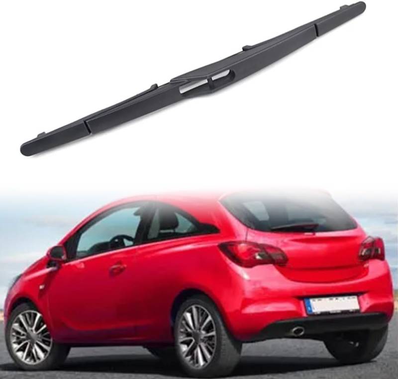 Scheibenwischer Hinten Ersatz, Hinterer Wischerblatt Wischerarm Geeignet für Opel Corsa E Hatchback 2014-2018, Scheibenwischer Wischer Set von AjaxCat