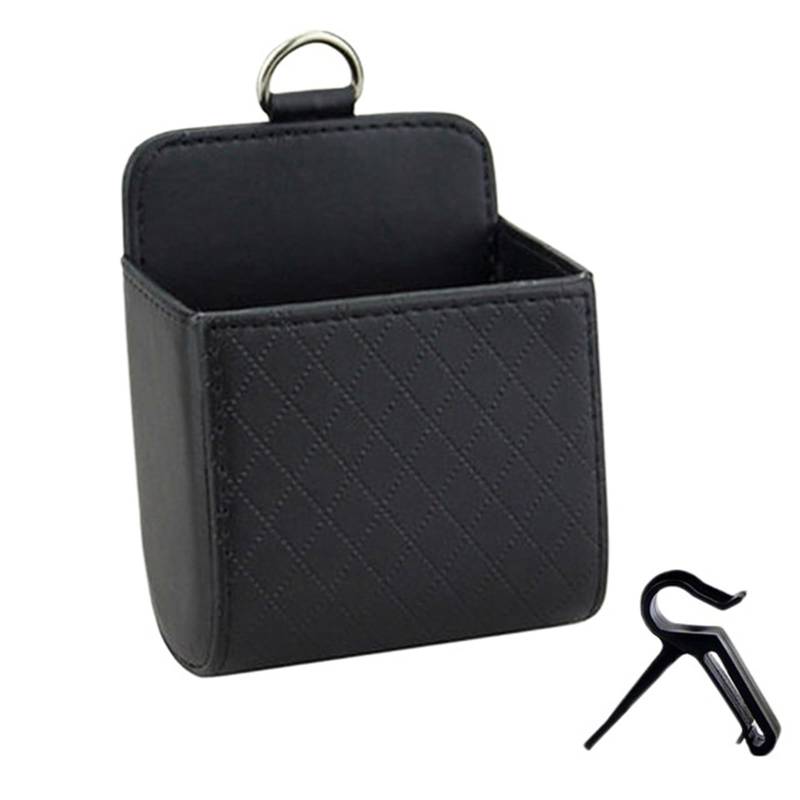 1 Stück Auto Aufbewahrungstasche Auto Air Outlet Schutt Tasche for Handy Sonnenbrille Vent Dashboard Ordentlich Hängen Leder Organizer Box von Ajhui