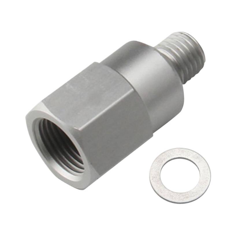 1 Stück M12x1.5 Bis 1/8 NPT, Kompatibel Mit LS Swap Gauge Sensor Adapterstecker Mit Unterlegscheibe, M16x1.5 Bis 1/8 NPT Motoröldrucksensor(M12 A) von Ajhui