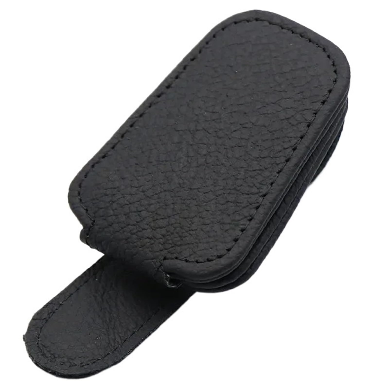 1 X Sonnenbrillenhalter, Geeignet for Auto-Sonnenschirme, Leder-Sonnenbrillenclip Und Ticketclip.(Black) von Ajhui