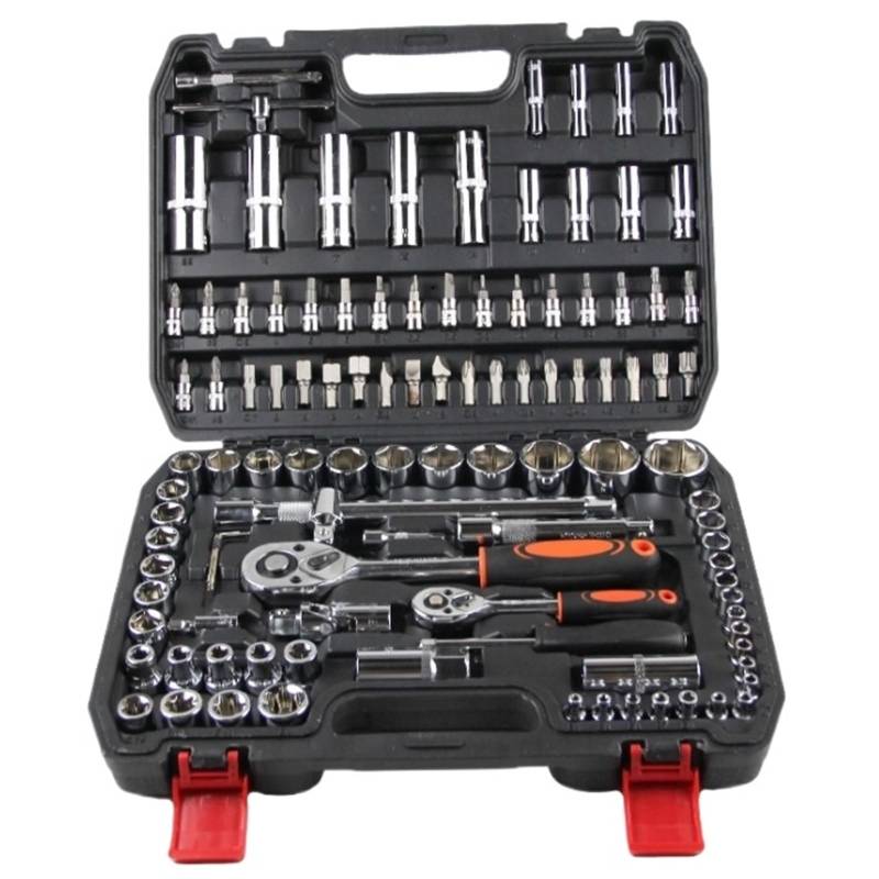 108PCS Kit Auto Reparatur Hand Werkzeug Sets Kombination Steckschlüssel Set Mit Kunststoff Toolbox von Ajhui