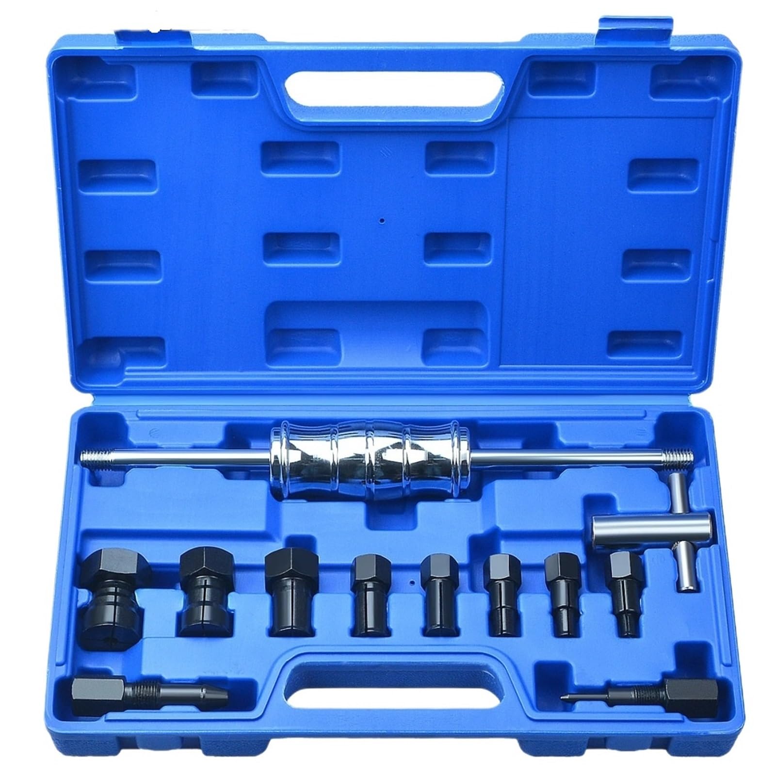 12-teiliges Innenlagerabzieher-Set for Innere Sacklöcher, Gleithammer Mit 8–32 Mm Spannzangen, Abzieher for Autolager, Werkzeug for Entfernen 12-teiliges Innenlagerabzieher-Set for Innere Sacklöcher, Gleithammer Mit 8–32 Mm Spannzangen, Abzieher for Autolager, Werkzeug for Entfernen von Ajhui