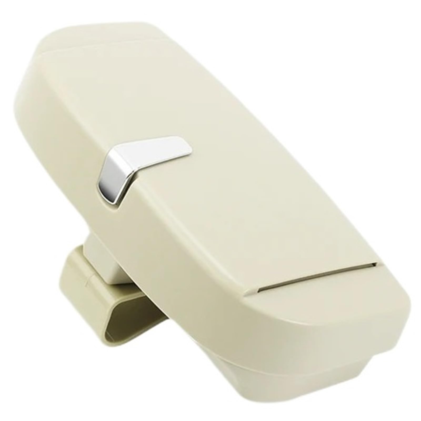 1Pcs Auto Gläser Box Lagerung Halter Sonnenbrille Fall Montieren Auto Innen Zubehör Visier Clip(Beige) von Ajhui