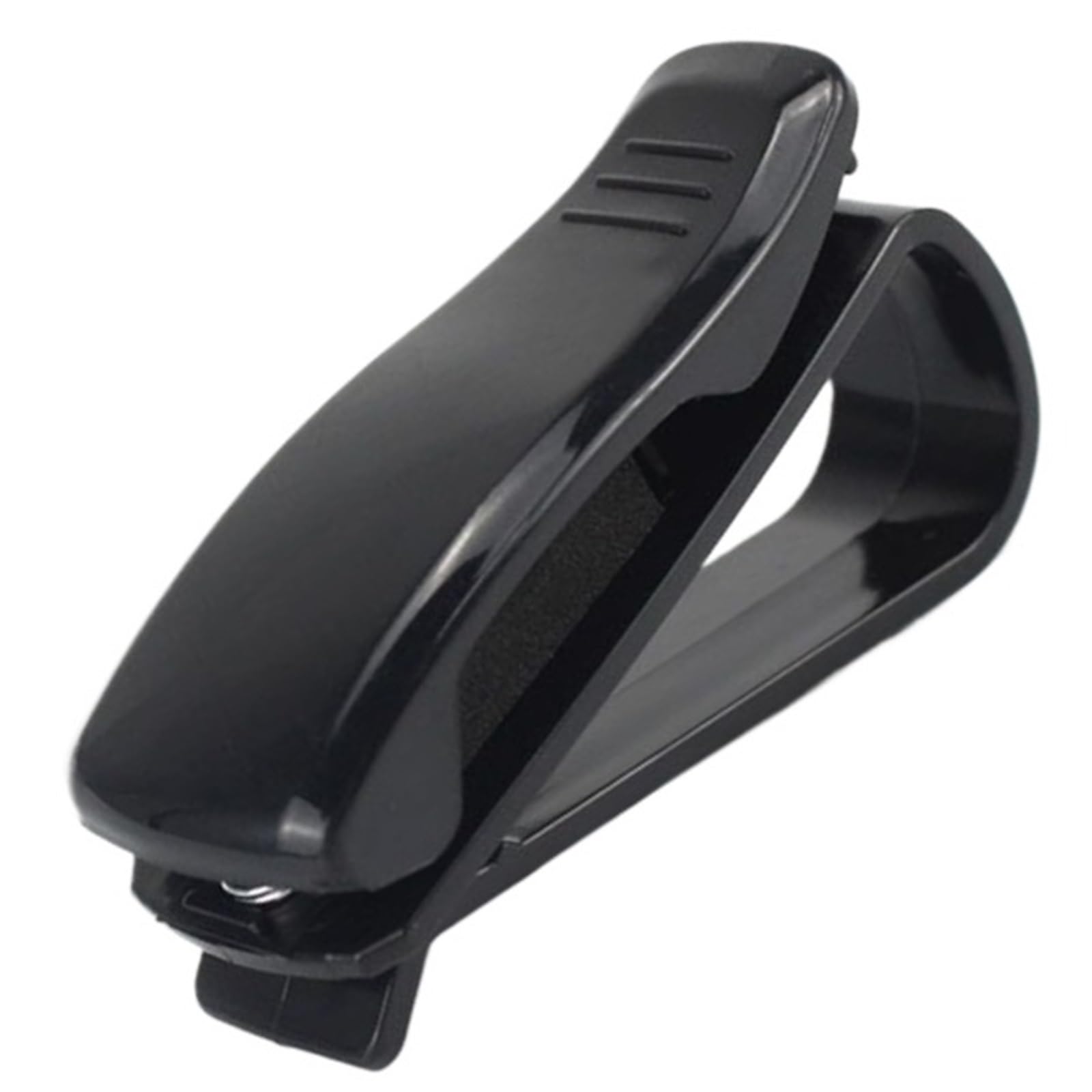 1Pcs Auto Sonnenblende Brillenbox Sonnenbrillen Clip Karte Tickethalter Stand Verschluss Fall Brillen Auto Zubehör(Black) von Ajhui