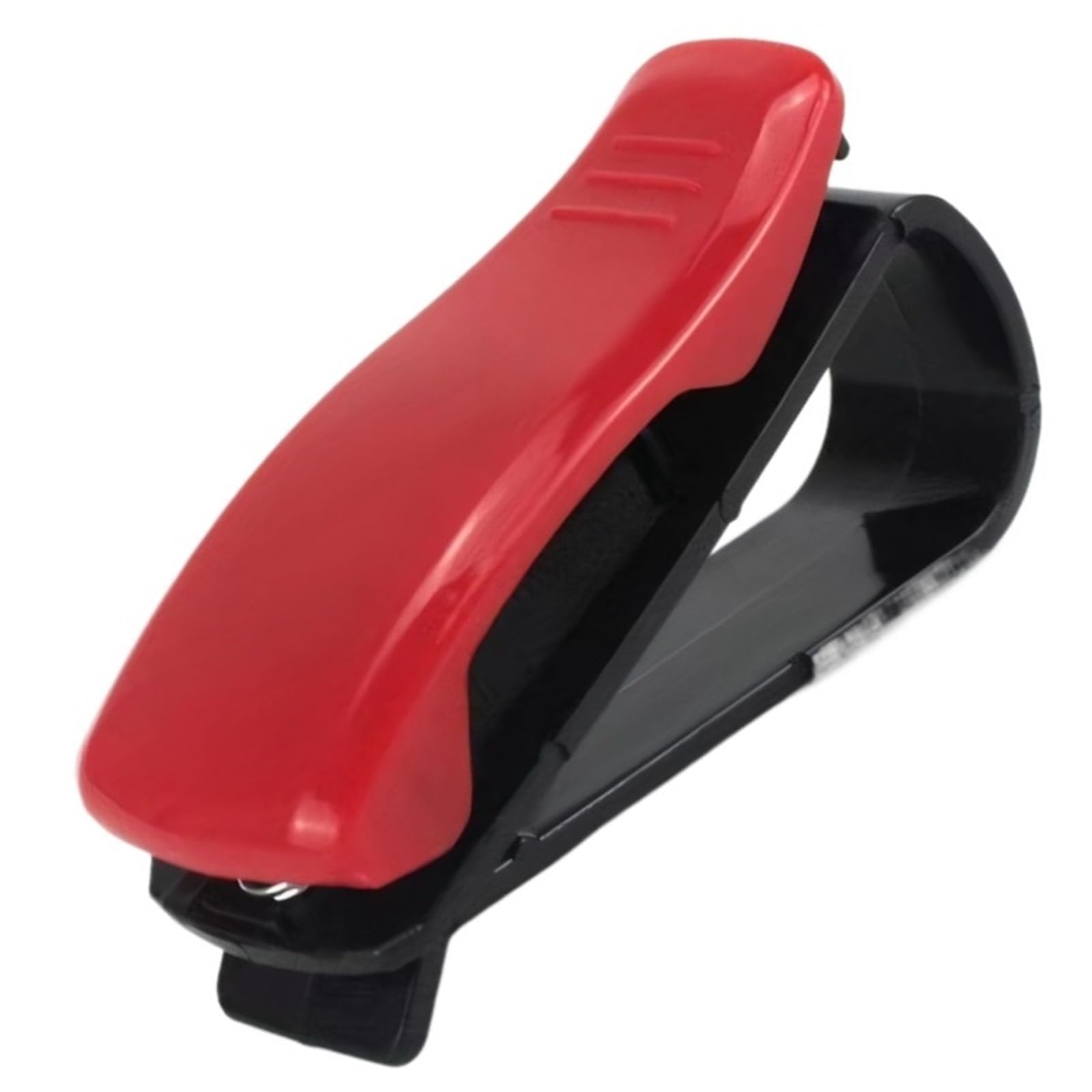 1Pcs Auto Sonnenblende Brillenbox Sonnenbrillen Clip Karte Tickethalter Stand Verschluss Fall Brillen Auto Zubehör(Red) von Ajhui