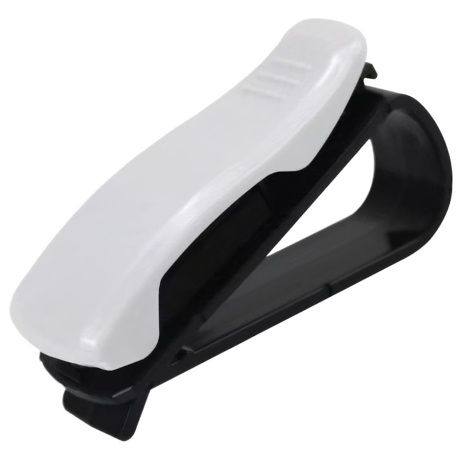1Pcs Auto Sonnenblende Brillenbox Sonnenbrillen Clip Karte Tickethalter Stand Verschluss Fall Brillen Auto Zubehör(White) von Ajhui