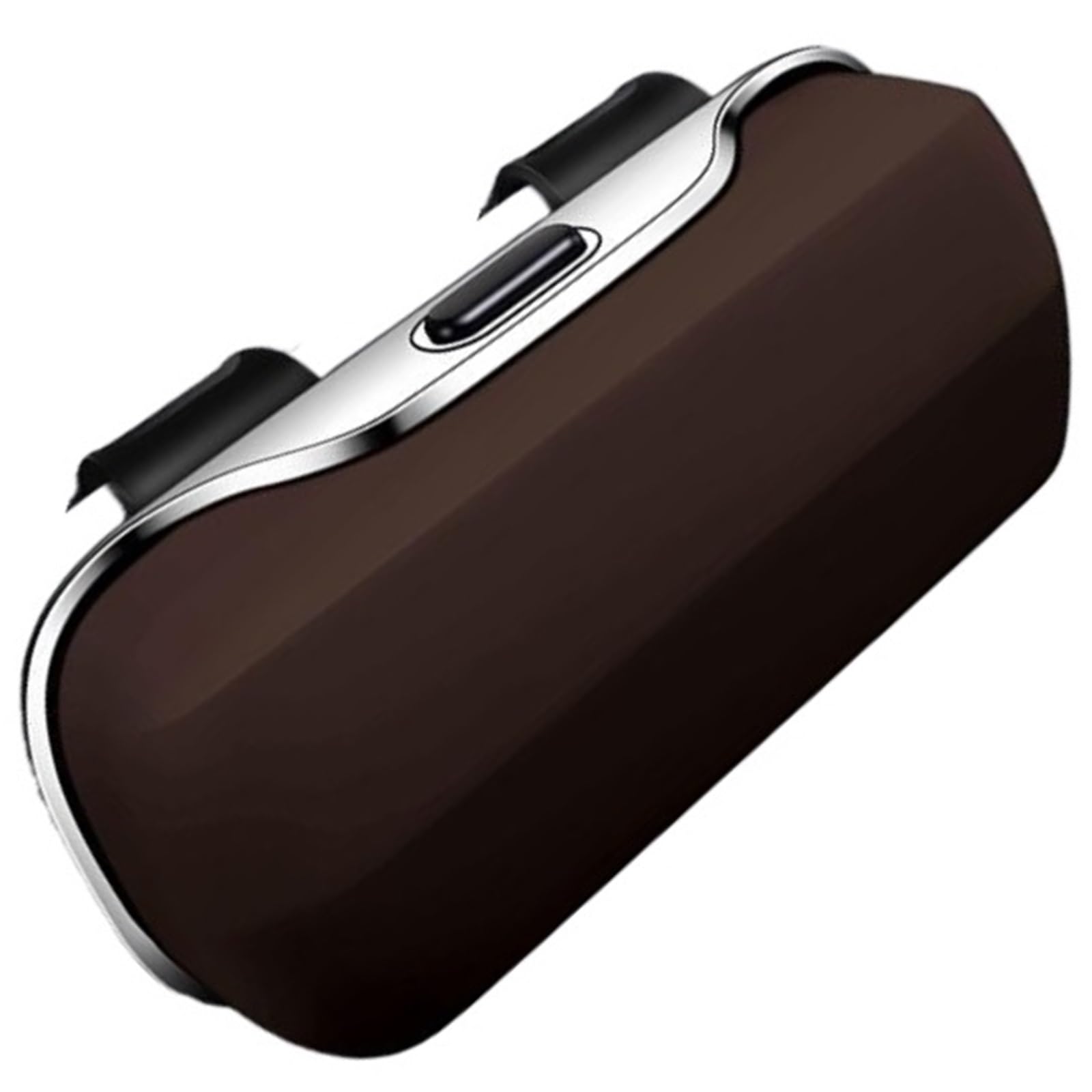 1Pcs Auto Sonnenblende Sonnenbrille Brille Fall Multi-funktionale Auto Ticket Lagerung Box(Brown) von Ajhui
