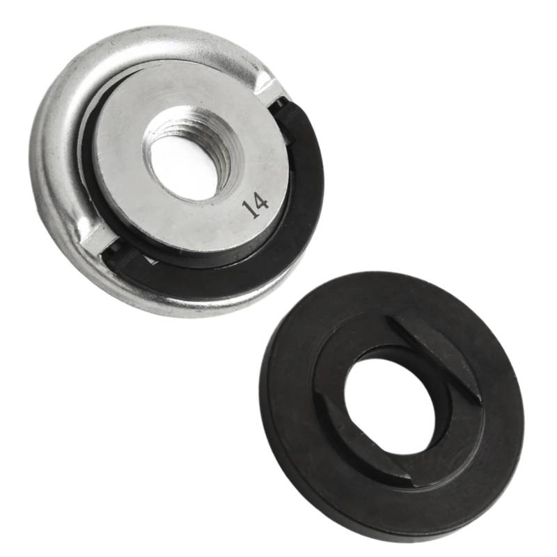 2 Stücke Selbst-locking Druck Platte Chuck M14-Gewinde Winkel Grinder SDS Quick-release Mutter Spann Pressen Platte Flansche Muttern von Ajhui