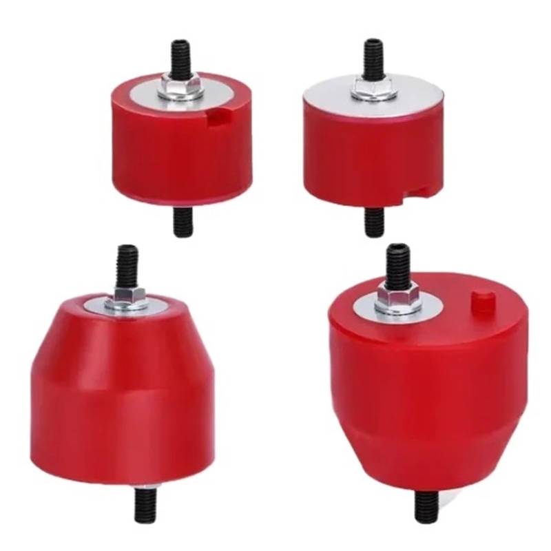 4-teiliger Motor-Front-L&R-Montageisolator, Kompatibel Mit E36 E46 Compact Z3 Z4 Inline 6-Zyl. 85A Polyurethan OEM: 11811140985 22116779970 von Ajhui