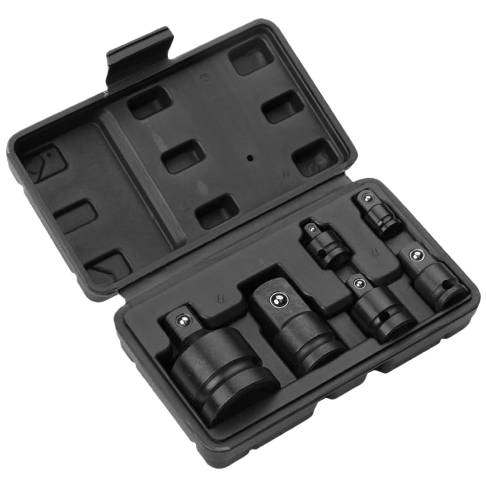 6-teiliges Stecknuss-Konverter-Adapter-Reduzierset, 1/2 Auf 3/8, 3/8 Auf 1/4, 3/4 Auf 1/2, Schlagstecknuss-Adapter for Fahrrad-Garage-Reparaturwerkzeug(Black) von Ajhui