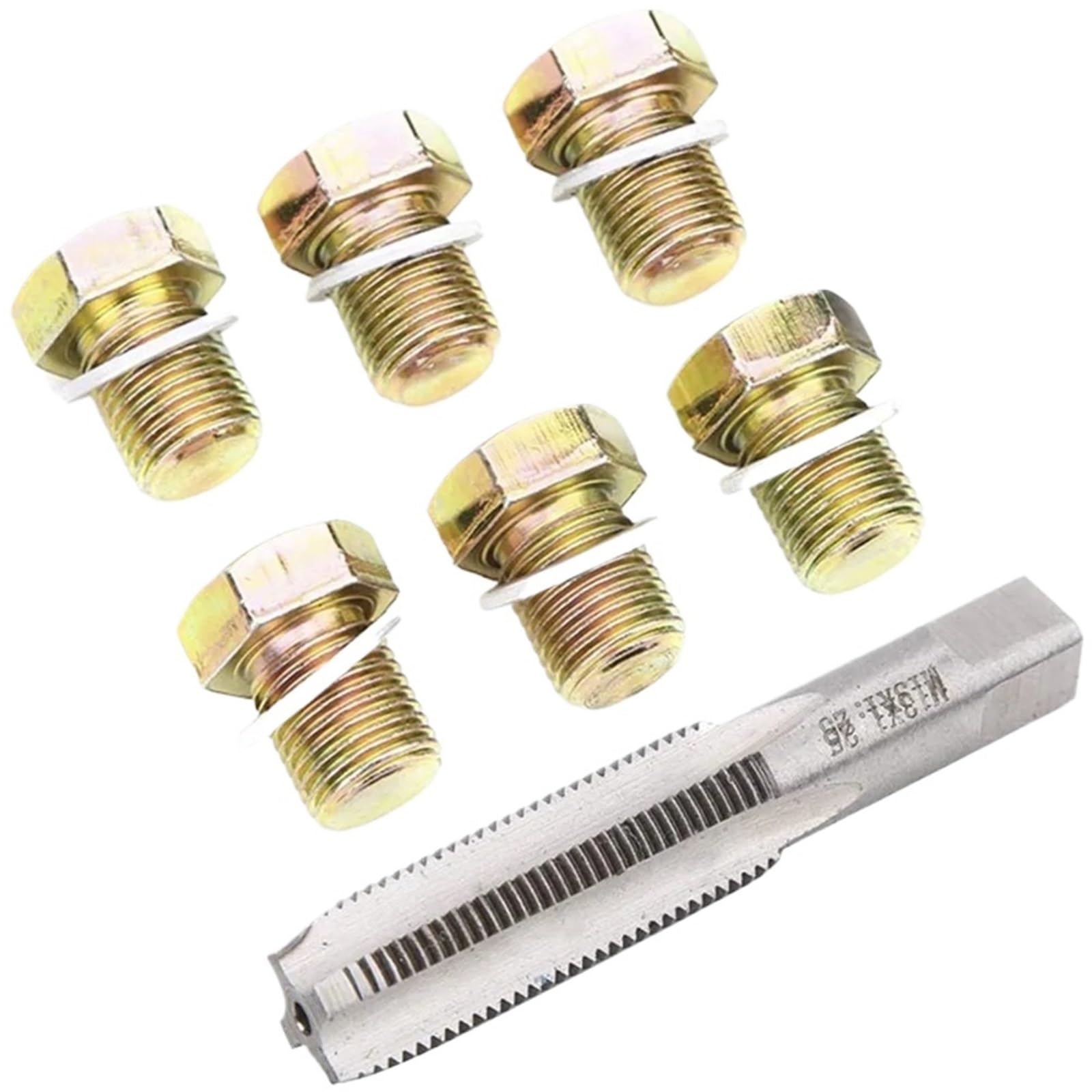 Auto-Reparatur-Kombinationsanzug M13x1.25mm Ölwannen-Ablassschraube Gewindereparatur-Werkzeugsatz Auto Autoteile Auto-Reparatur-Kombinationsanzug M13x1.25mm Ölwannen-Ablassschraube Gewindereparatur-Werkzeugsatz Auto Autoteile von Ajhui