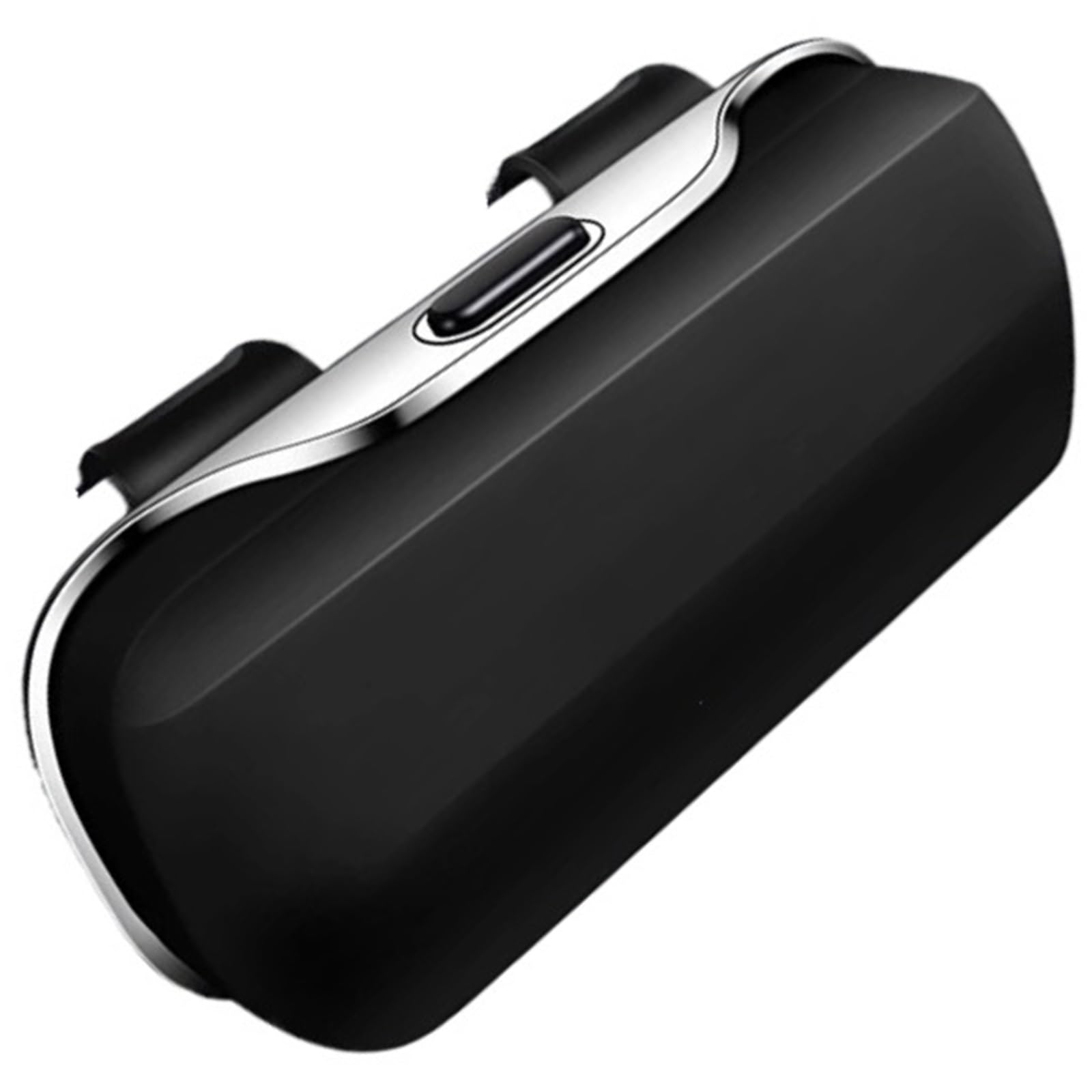Tragbarer Druckschalter Auto-Brillenbox Stabiler Stoßfester Auto-Sonnenbrillenhalter ABS-Erweiterungsraum Brillenetui Sonnenblende(Black) von Ajhui