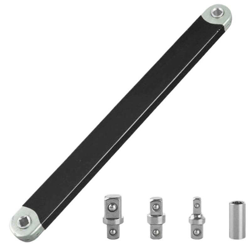 Verlängerungswerkzeug for Enge Räume 1/2 Zoll 1/4 Zoll 3/8 Zoll Verlängerungsschlüsselsatz Kombinations-Drehmomentschlüssel Autoreparaturwerkzeug(Black) von Ajhui