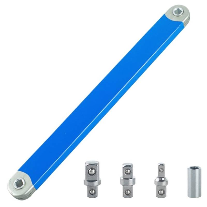 Verlängerungswerkzeug for Enge Räume 1/2 Zoll 1/4 Zoll 3/8 Zoll Verlängerungsschlüsselsatz Kombinations-Drehmomentschlüssel Autoreparaturwerkzeug(Blue) von Ajhui