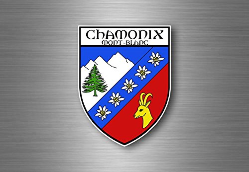 Aufkleber sticker autoaufkleber auto wappen schild flagge frankreich chamonix von Akachafactory