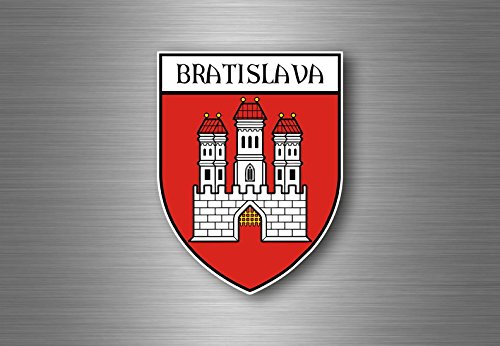 Akacha Aufkleber Sticker autoaufkleber Wappen Schild Flagge Bratislava slowakei von Akacha