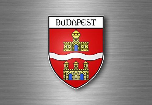 Aufkleber sticker autoaufkleber wappen schild flagge budapest ungarn von Akachafactory