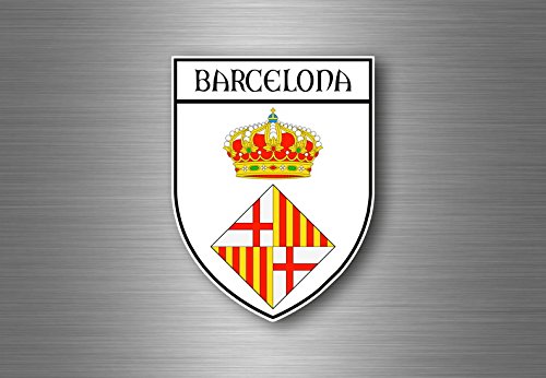 Aufkleber sticker autoaufkleber wappen schild flagge spanien barcelona von Akachafactory