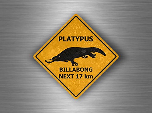 Akacha Aufkleber Sticker Auto Sign Achtung australien straÃŸenschild Platypus von Akachafactory