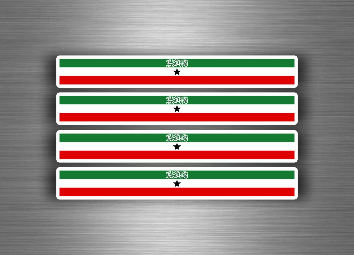 Akachafactory 4 x selbstklebend Sticker Auto Moto Stripes Flagge Tuning Somaliland Akachafactory 4 x selbstklebend Sticker Auto Moto Stripes Flagge Tuning Somaliland von Akachafactory