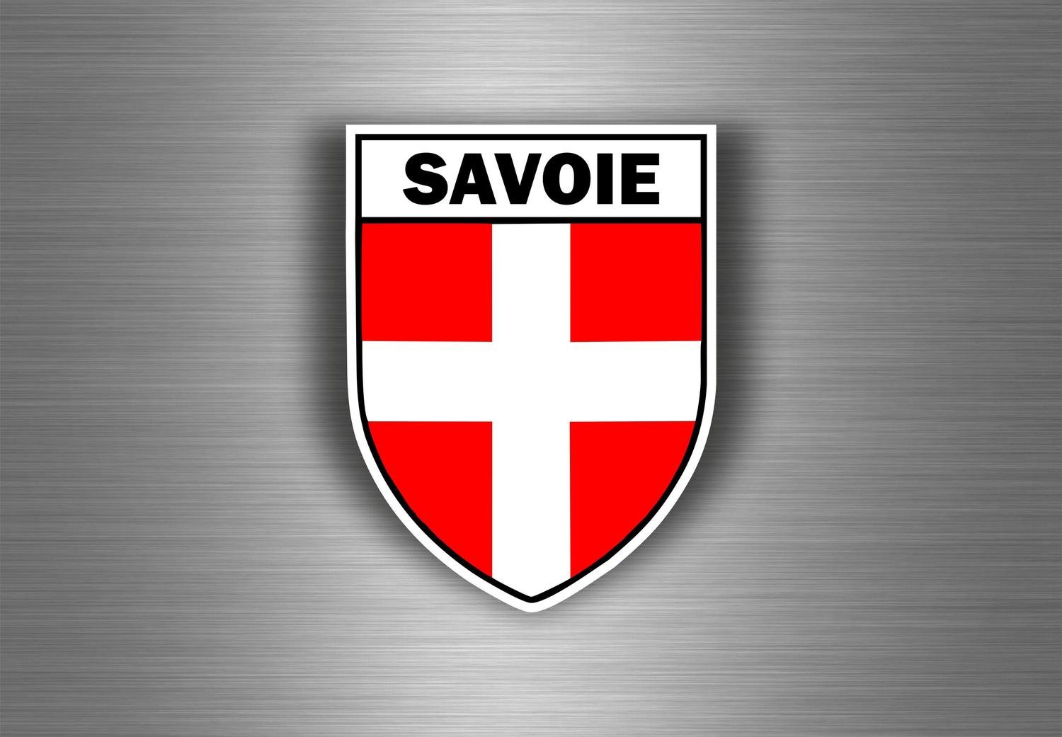 Aufkleber, Sticker, für Auto, Motorrad, Wappen Stadt Savoie von Akachafactory