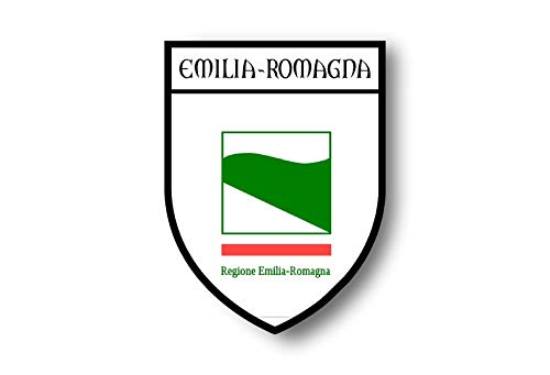 Akachafactory Aufkleber Sticker autoaufkleber Wappen Flagge flaggen Italien Emilia Romagna von Akachafactory