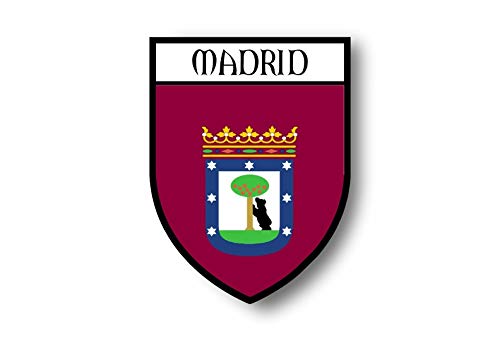 Akachafactory Aufkleber Sticker autoaufkleber Wappen Schild Flagge flaggen Fahne Madrid von Akachafactory
