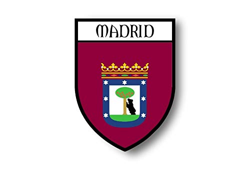 Akachafactory Aufkleber Sticker autoaufkleber Wappen Schild Flagge flaggen Fahne Madrid von Akachafactory