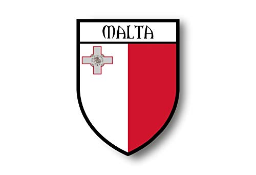 Akachafactory Aufkleber Sticker autoaufkleber Wappen Schild Flagge flaggen Fahne Malta von Akachafactory