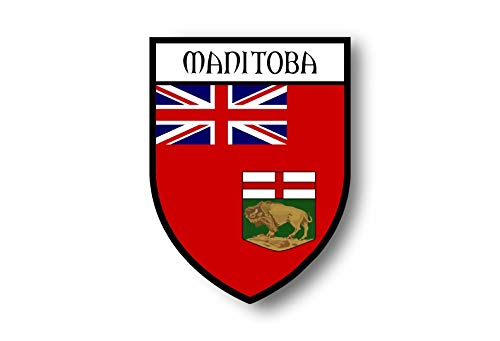 Akachafactory Aufkleber Sticker autoaufkleber Wappen Schild Flagge flaggen Fahne Manitoba von Akachafactory