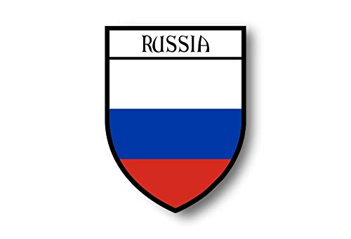 Akachafactory Aufkleber Sticker autoaufkleber Wappen Schild Flagge flaggen Fahne Russland von Akachafactory