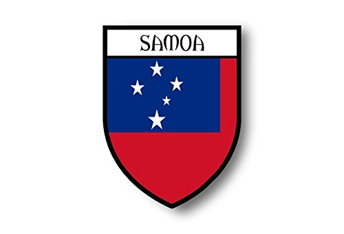 Akachafactory Aufkleber Sticker autoaufkleber Wappen Schild Flagge flaggen Fahne Samoa von Akachafactory