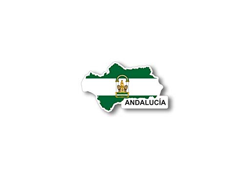 Akachafactory Sticker Aufkleber Flagge Fahne Frankreich Karte Land Spanien Andalucia von Akachafactory