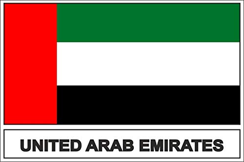 Akachafactory Sticker Aufkleber Flagge Fahne UAE vereinigte arabische emirate von Akachafactory