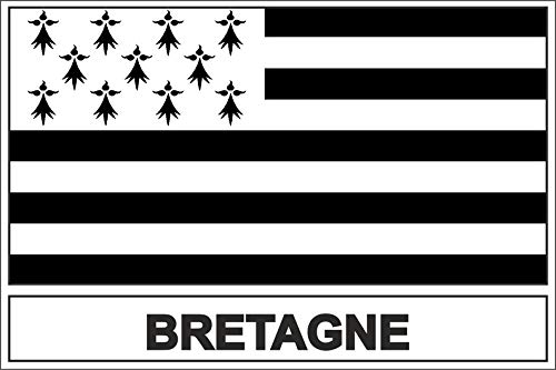 Akachafactory Sticker Aufkleber Flaggen Flagge Fahne Bretagne von Akachafactory