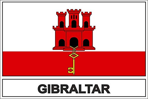 Akachafactory Sticker Aufkleber Flaggen Flagge Fahne GBZ Gibraltar von Akachafactory