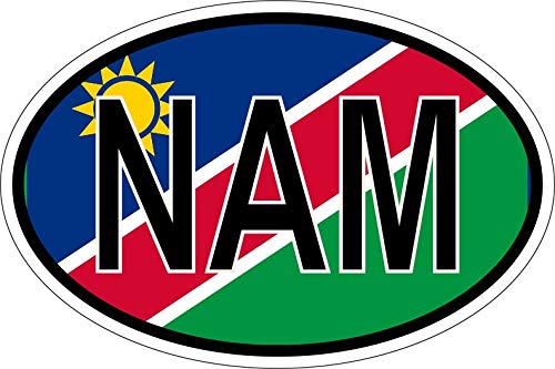 Akachafactory Sticker Aufkleber Nationalitätenkennzeichen Flagge Fahne NAM Namibia Akachafactory Sticker Aufkleber Nationalitätenkennzeichen Flagge Fahne NAM Namibia von Akachafactory