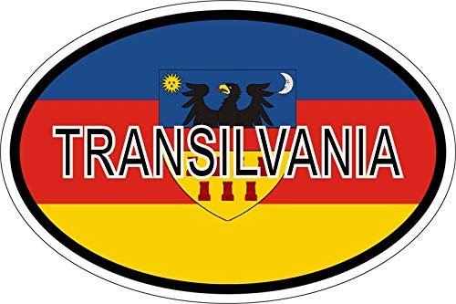 Akachafactory Sticker Aufkleber Nationalitätenkennzeichen Flagge Fahne Transylvania von Akachafactory
