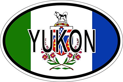 Akachafactory Sticker Aufkleber Nationalitätenkennzeichen Flagge Fahne Yukon von Akachafactory