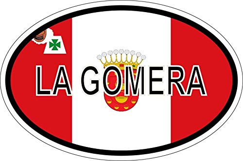 Sticker aufkleber Nationalitätenkennzeichen flagge fahne la gomera