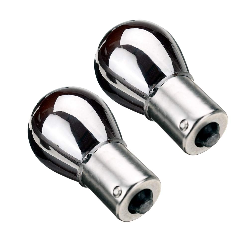 akhan BA15S01C - Auto Halogenlampe, Chrom-Amber, P21W 12V 21W (BA15s, 1156) von akhan