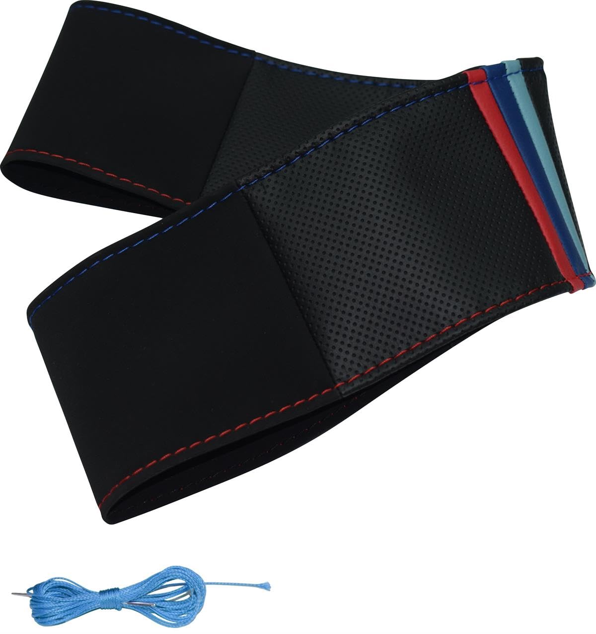 LBM81 - Lenkradbezug zum Schnüren Schwarz Blau Rot LBM81 - Lenkradbezug zum Schnüren Schwarz Blau Rot von akhan
