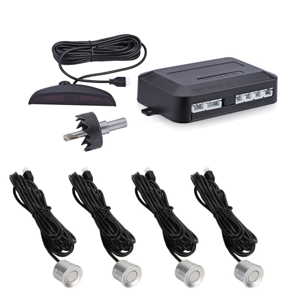 PS034S - Parksensor, Einparkhilfe Nachrüst Set Silber mit 4 Sensoren PS034S - Parksensor, Einparkhilfe Nachrüst Set Silber mit 4 Sensoren von akhan